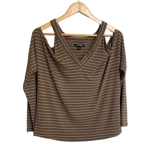 Express Cold Shoulder Top Size Small - Picture 1 of 5